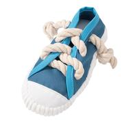 Jouet à mâcher en forme de chaussure adapté aux petits chiens. Durable et un son couineur aide à prendre soin des dents et permet aux chiots de profiter du plaisir de mordre. (C, taille unique)
