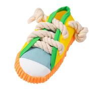 Jouet à mâcher en forme de chaussure adapté aux petits chiens. Durable et un son couineur aide à prendre soin des dents et permet aux chiots de profiter du plaisir de mordre. (A, taille unique)