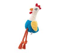 Jouet à mâcher en peluche coq faisant du bruit pour différentes races de tailles, divertissement pour animaux de compagnie, corde en coton, jouet animal pour interaction de fiançailles, animal de qui