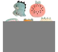 Jouet à mâcher en peluche pour animal de compagnie - Lot de 6 jeux de friandises interactifs mignons à mordre - à mâcher compacts et doux pour chinchilla, hamster, lapin, cochon d'Inde, petit