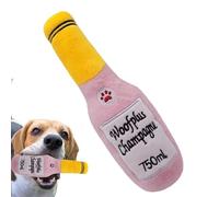 Jouet à mâcher en peluche pour chien, jouet à mâcher en peluche pour chien,Son grinçant simulé, peluche en forme de bière résistante aux morsures | Jouets interactifs pour chiens, jouet à mâcher bavar