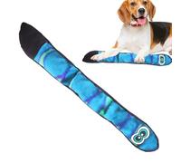 Jouet À Mâcher En Peluche Pour Chien - Jouet En Peluche Pour Chiot Avec Couineur De Queue, Long Motif Serpent Arc-en-, Jouets Pour Animaux De Compagnie Bleus Et Verts Pour Chiens De Taille Moyenne