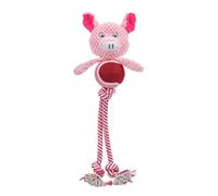 Jouet à mâcher en peluche pour chiots qui font leurs dents - Jouet interactif avec son intégré - Résistant aux morsures et à l'usure - Jouet couineur