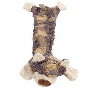 Jouet à mâcher incassable en forme d'ours pour chien - Jouet couineur en peluche - 50 x 21 cm - Jouet interactif pour petites, moyennes et grandes races - Fournitures pour animaux domestiques