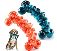 Jouet à mâcher indestructible pour chien, jouet à mâcher durable et résistant pour mâcheurs agressifs de taille moyenne et grande, jouet en caoutchouc durable pour mâchoires puissantes