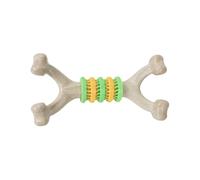 Jouet à mâcher interactif en forme d'os pour chien, matériau en caoutchouc souple, jouet de dentition pour chiot, balle à mâcher pour animal de compagnie, exercice sain, pour jouer, rapporter