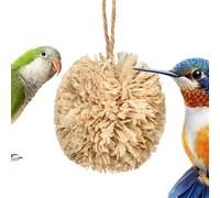 Jouet à mâcher interactif naturel pour oiseaux, tourterelles, calopsittes, aras, pigeons, canaris, accessoires pour l'intérieur et l'extérieur