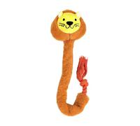 Jouet à mâcher interactif pour chien - Os couineur avec corde souple nouée avec une construction robuste - Pour chiots de 63 cm - Choix attrayant de d'intérieur