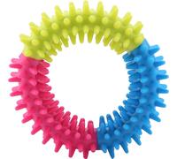 Jouet à mâcher mignon en forme d'anneau, en matériau sûr, pour le nettoyage des dents des animaux domestiques, chiens et chiots