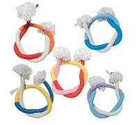 Jouet à mâcher pour chat - 5 cordes colorées à l' à chat - Pour le nettoyage des dents - Nourriture interactive pour animaux de compagnie - Jouet réutilisable pour se déplacer naturellement
