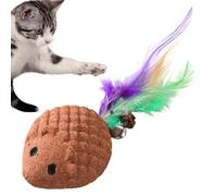 Jouet à mâcher pour chat, jeu avec queue et clochette, jouet stimulant pour l'enrichissement mental, jeu intérieur et extérieur, jouet portable pour animal de compagnie, idéal pour