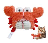 Jouet à mâcher pour chat - Jouet interactif et stimulant - Jouet en peluche remplie de fruits de mer pour chat - Pour la maison, Noël, un anniversaire - Soulagement de l'ennui