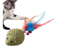 Jouet à mâcher pour chat | Jouets réalistes et amusants en forme de hérisson avec cloche, jouets à mâcher pour chatons - pour la stimulation mentale après le jeu intérieur et extérieur, exercice