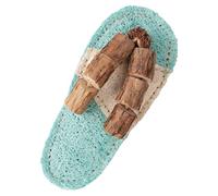 Jouet à mâcher pour chat - Luffa naturel - En forme de pantoufle - Jouet à mâcher pour chat - Pour jeu interactif - Divertissement - Petits, moyens et grands chiens - Pour la maison, les voyages