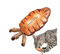 Jouet à mâcher pour chat - Peluche de 6,5 pouces | Crystal Velvet - Jouet en forme d'os rempli de coton PP qui soutient la santé bucco-dentaire Stimulation de l'instinct naturel Divertissement
