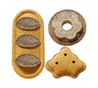 Jouet à mâcher pour chaton - Éponge en luffa en forme de - Accessoire de nettoyage des dents avec design - Outil de dentition interactif pour chat - Jouet - Matériau sûr - Jouet à mâcher