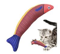 Jouet à mâcher pour chats, jouets de dentition pour chatons, jouet d'entraînement en peluche Saurio de chat pour l'intérieur, jouets pour coups de pied de chat de 20,3 x 8,15 cm, J