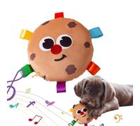 Jouet à mâcher pour chien - Activé par le bruit - Jouet à mâcher pour chien avec un sourire sur le visage - Friandises en forme de donuts et chewing-gum