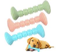 Jouet à Mâcher pour Chien, Brosse a Dent Chien, Jouet pour Chiot, Jouets Chiens en Caoutchouc Naturel, Non Toxique Résistant à la Morsure Nettoie Le Dents pour Chiots ou Châtons 3PC