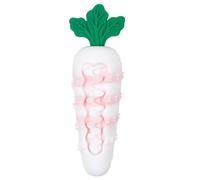 Jouet à Mâcher pour Chien, Brosse à Dents en Forme de Carotte, à Mastiquer Résistant pour Les Chiens, de Dentition en Silicone avec Structure Sonore pour Chiens de Petite, Moyenne Taille