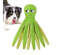 Jouet à mâcher pour chien en forme de pieuvre - Jouet couineur à mâcher pour chien - Petit jouet doux apaisant avec son - Peluche à mâcher en forme de poulpe - Pour détendre le salon, le balcon, la
