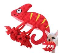 Jouet à mâcher pour chien en peluche - Jouet pieaky en peluche, jouet sonore animal pour chiens de taille moyenne et moyenne - Jouet à mâcher durable avec pattes en corde de coton nouées pour chiot