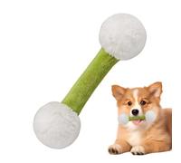Jouet à mâcher pour chien - Haltère interactif en peluche - Accessoire pour animaux de compagnie - Jouet à changer les dents - Pour chiots et chats de petits, moyens et grands chats à l'intérieur et à
