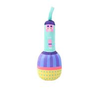 Jouet à mâcher pour chien - Jouet de dentition avec microphone en peluche de 22 cm | Design doux en peluche courte en coton PP doux, animaux et résistants aux mors