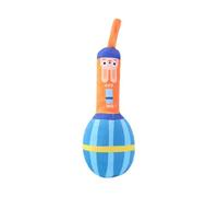 Jouet à mâcher pour chien - Jouet de dentition avec microphone en peluche de 22 cm | Design doux en peluche courte en coton PP doux, animaux et résistants aux mors