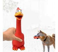 Jouet à mâcher pour chiens et chiots - Jouet couineur en caoutchouc pour poule en latex - Produits d'entraînement à mâcher (C, taille unique)