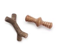 Jouet à mâcher pour chiot Benebone Maplestick-Zaggler Bacon Marron TU