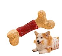 Jouet à mâcher pour chiot - Jouet à mâcher en forme d'os avec arôme de bovin pour changer les dents - Jouet à mâcher pour chiot - Pour soulager l'ennui, l'enrichissement, l'entraînement, la maison