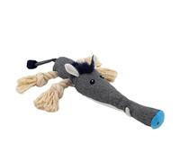 Jouet à mâcher pour chiot - Jouet à mordre et à mordre en coton - Nœud de corde de coton - Jouet couineur pour chien - Jouet interactif à mâcher pour chien - Résistant aux morsures