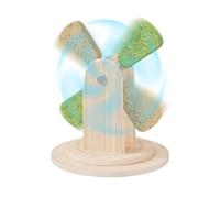 Jouet à mâcher pour hamster - En forme de moulin à vent - Accessoire à | Hamster nain jouet à grignoter pour furets, lapins, chinchillas, souris, à l'intérieur, à la maison et à l'extérieur