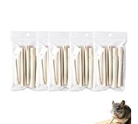 Jouet à mâcher pour hamster - Native Woody Grinding - Lot de 6 bâtonnets d'enrichissement bio - Accessoires à grignoter pour petits rongeurs - Activité de réservoir avec tige en bambou - Outil