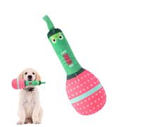 Jouet à mâcher pour la dentition des chiots | Jouet en peluche avec forme de microphone qui émet un son | Adorable jouet à mâcher pour chiots, relaxant et réconfortant pour chiens