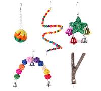 Jouet à mâcher pour oiseaux avec support pour perroquet, jouet résistant pour perroquet, calopsitte, perruche, accessoire pour oiseaux