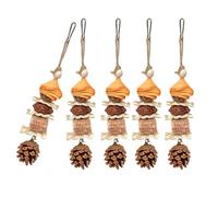 Jouet à mâcher pour oiseaux Pomme de pin pour chinchillas Petit animal domestique Balançoire de dentition Améliore la santé