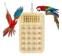 Jouet à mâcher pour perroquet - Panier en bois - Entraîneur d'oiseaux - Jeu de développement intelligent, jouet de puzzle pour petits oiseaux de taille moyenne - Jouet de traitement caché - Soulage