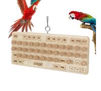 Jouet à mâcher pour perroquet - Panier en bois - Entraîneur d'oiseaux - Jeu de développement intelligent, jouet de puzzle pour petits oiseaux de taille moyenne - Jouet de traitement caché - Soulage