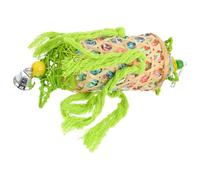 Jouet à Mâcher pour Perroquets Suspendu Crochet en Bois, Anti-rayures | Calopsittes et Oiseaux de Compagnie, Design Pendu Cage, Limite L’ennui, Aspect Mignon Couleur Aléatoire