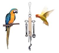Jouet à mâcher pour petits oiseaux, cuillère, jouet interactif à mâcher pour perroquet gris du Gabon, jouet éducatif