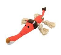 Jouet à mâcher rembourré pour chien - Jouet couineur pour chien - Jouet en corde sonore simulé résistant aux morsures - Peluche interactive pour chien - Animal de compagnie anxieux et apaisant