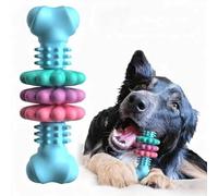 Jouet à mâcher robuste en caoutchouc naturel solide pour chien, jouet à mâcher ultra durable pour mâcheurs modérés, bleu