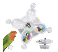 Jouet à Mâcher Roue Tournante - Jouet Rotatif Interactif pour Perroquet | Accessoires interactifs pour Cage à Oiseaux à mâcher pour calopsittes, Gris d'Afrique, aras
