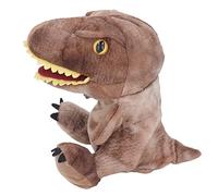 Jouet à Main de Dinosaure en Peluche Douce avec Bouche Mobile pour Enfants Adultes, Jeu éducatif pour Les Relations Parents-Enfants, 11,8 Pouces (Brown)