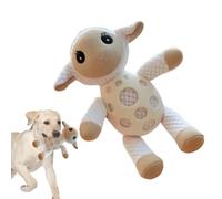 Jouet à mastication de chien indestructible, animaux en peluche Toys à mastication | de chien mignon de lapin et d'agneau | Puppy Puppy Sound Toy Home Chack Decoration pour moyens et grands animaux de