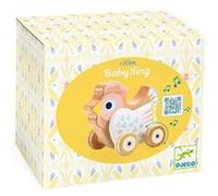 Jouet à pousser Djeco Boîte à musique BabySing Poule en bois Multicolore G