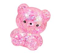 Jouet à Presser à Paillettes, Boule gommeuse Ours, Jeu sensoriel Doux de Taille compacte pour Adolescents et Adultes, Texture relaxante Anti-Stress, Accessoire de Bureau en Classe, Routine d'étude