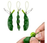 Jouet À Presser Amusant En Forme De Pois, 1 Pièce, Dessin Animé Mignon, Anti-Stress, Porte-Clés